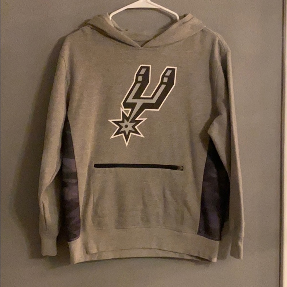 NBA Spurs hoodie with zip kangaroo pocket